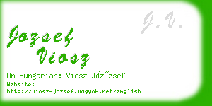 jozsef viosz business card